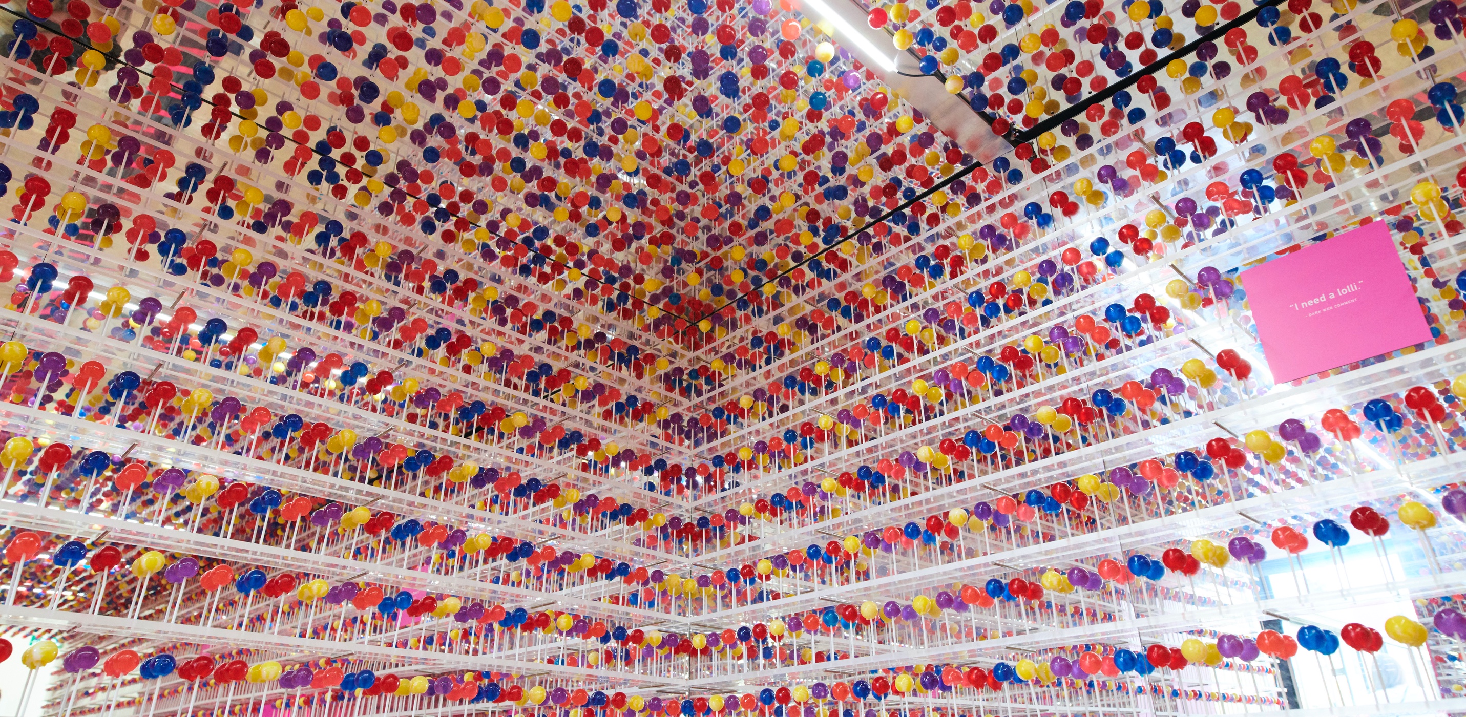 Image of the Lolli display showing all the lollipops.